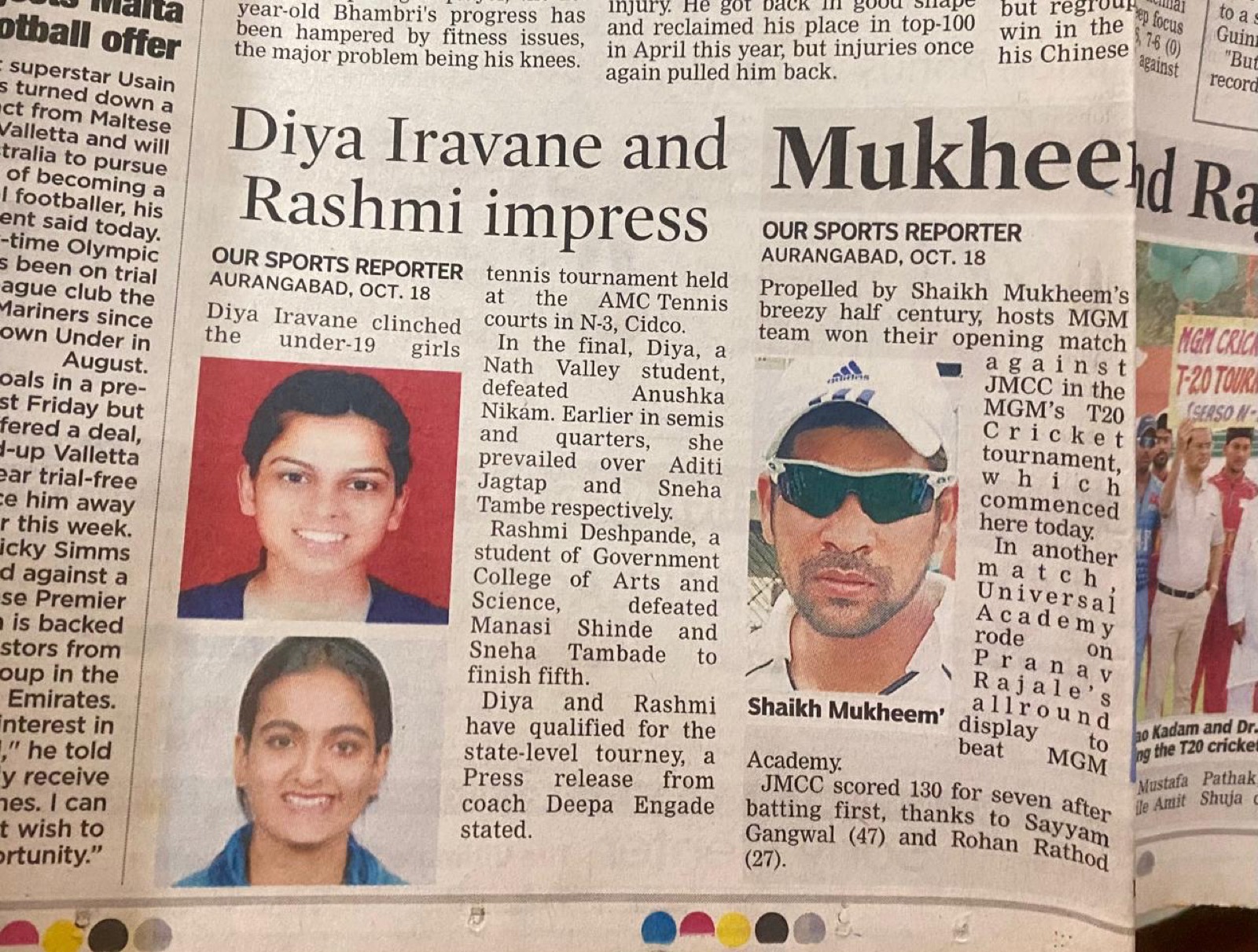 Diya Iravane and Rashmi impress